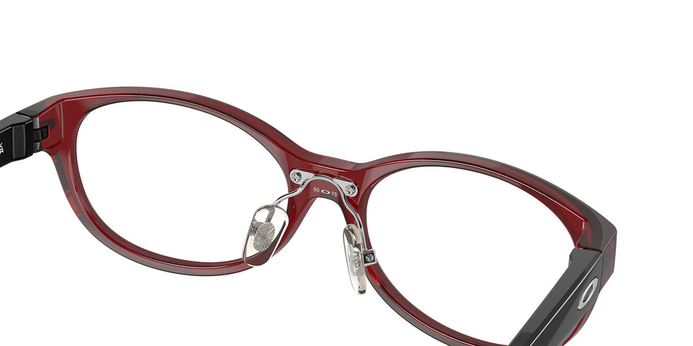 Oakley® OY8024D FULL TURN OY8024D 802404 50 Eyeglasses - Polished Transparent Brick Red