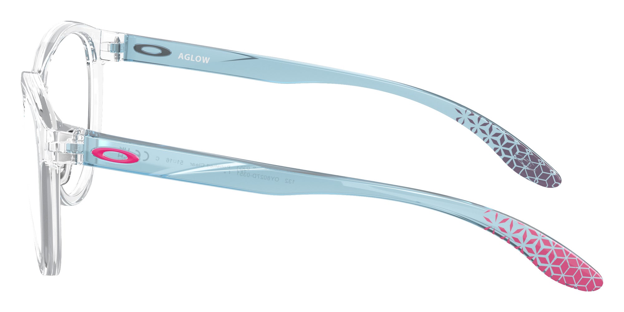 Oakley® OY8027D AGLOW OY8027D 802703 49 Eyeglasses - Polished Clear