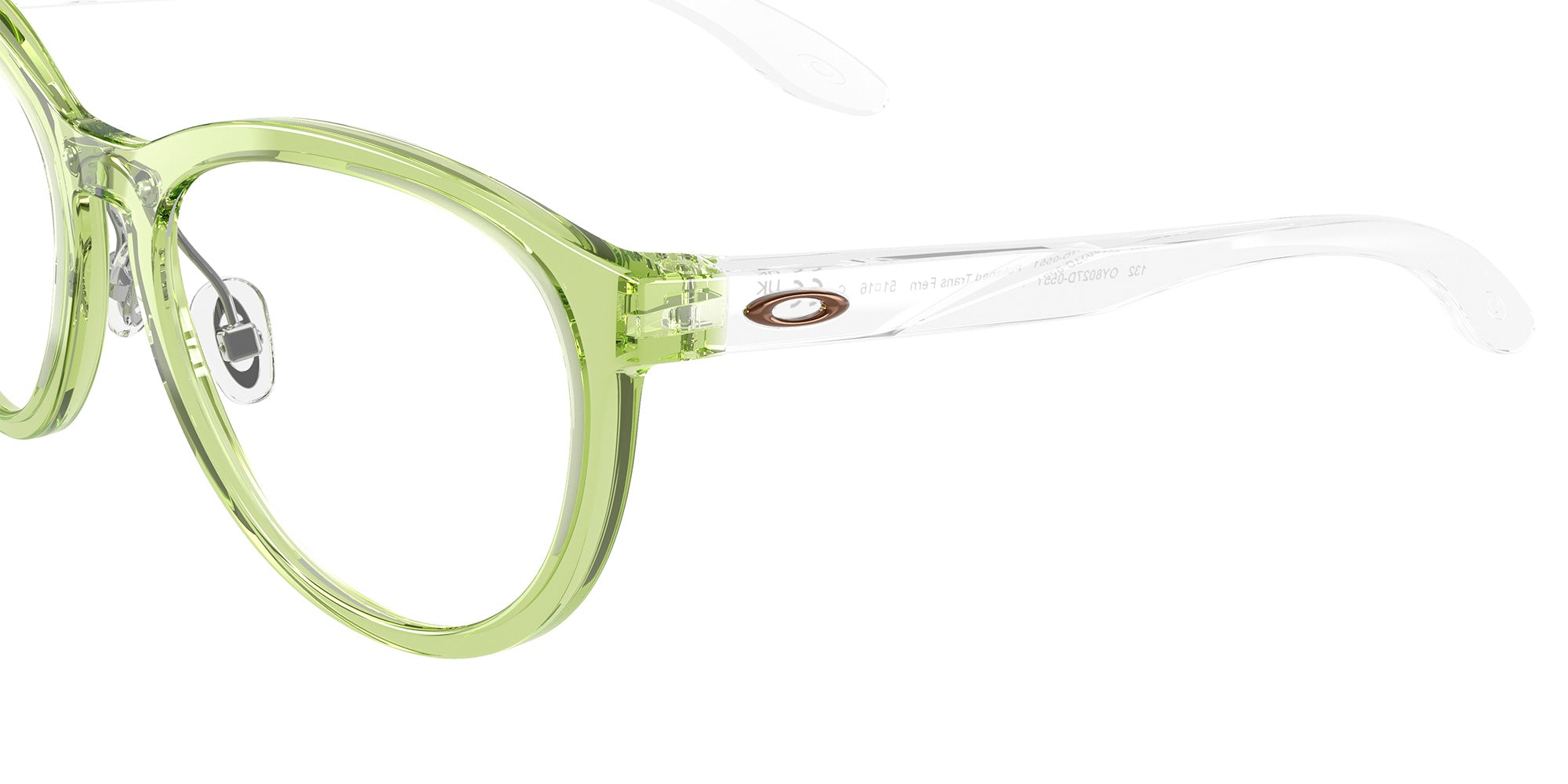 Oakley® OY8027D AGLOW OY8027D 802705 49 Eyeglasses - Polished Transparent Fern