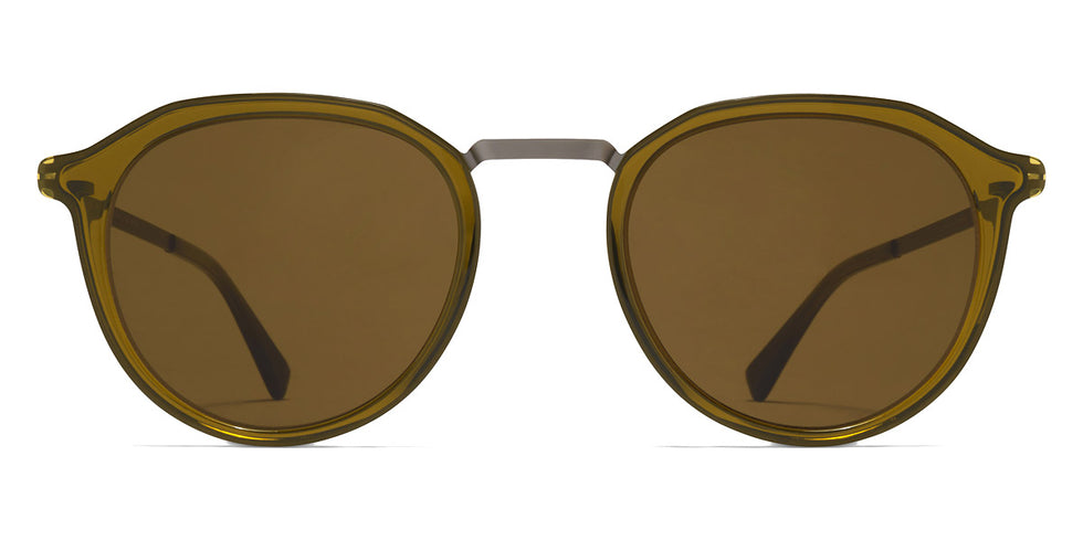 Mykita® PAULSON MYK PAULSON A67 Graphite/Peridot / Raw Brown Solid 47 - A67 Graphite/Peridot / Raw Brown Solid Sunglasses