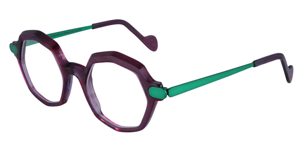 NaoNed® Pen Guen NAO Pen Guen 79P 48 - 79P Violet/Dark Neon Green Eyeglasses