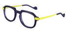 NaoNed® Penn Bron NAO Penn Bron 78BL 51 - 78BL Blue/Fluorescent Yellow Eyeglasses
