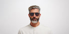 Mykita® PERRY MYK PERRY Black/White / Polarized Pro Hi-Con Grey 60 - Black/White / Polarized Pro Hi-Con Grey Sunglasses