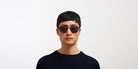 Mykita® PERRY MYK PERRY Indigo/Dark Sand / Polarized Pro Hi-Con Grey 60 - Indigo/Dark Sand / Polarized Pro Hi-Con Grey Sunglasses
