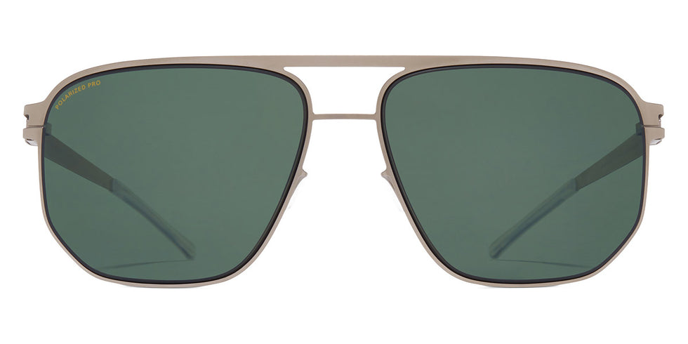 Mykita® PERRY MYK PERRY Matte Silver/Black / Polarized Pro Green 15 60 - Matte Silver/Black / Polarized Pro Green 15 Sunglasses