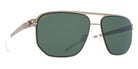Mykita® PERRY MYK PERRY Matte Silver/Black / Polarized Pro Green 15 60 - Matte Silver/Black / Polarized Pro Green 15 Sunglasses