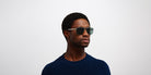 Mykita® PERRY MYK PERRY Matte Silver/Black / Polarized Pro Green 15 60 - Matte Silver/Black / Polarized Pro Green 15 Sunglasses