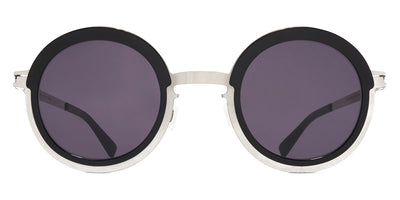 Mykita® PHILLYS MYK PHILLYS A81 Shiny Silver/Black / Cool Grey Solid 47 - A81 Shiny Silver/Black / Cool Grey Solid Sunglasses