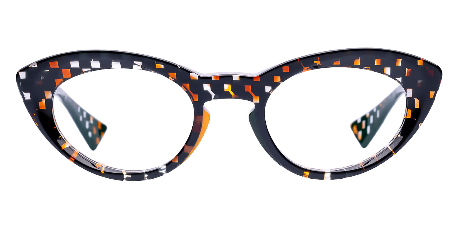 Piero Massaro® PM947 Eyeglasses PM 947 MB5 49 - MB5 - Black /Orange