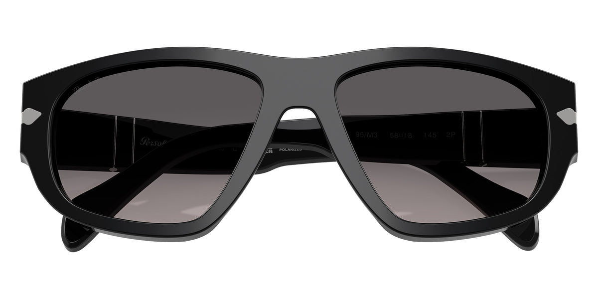 Persol® PO0050S Sunglasses PO0050S 95/M3 58 - Black Light Grey Gradient Dark