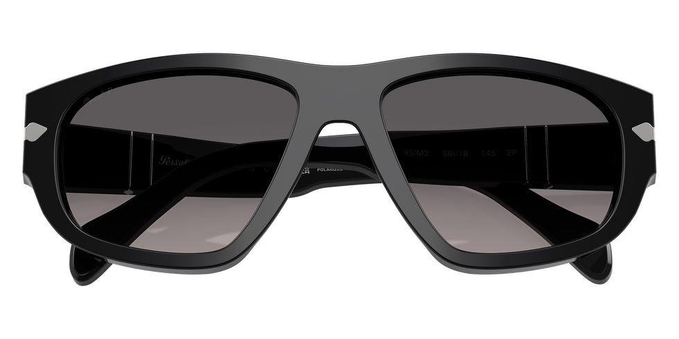 Persol® PO0050S Sunglasses PO0050S 95/M3 58 - Black Light Grey Gradient Dark