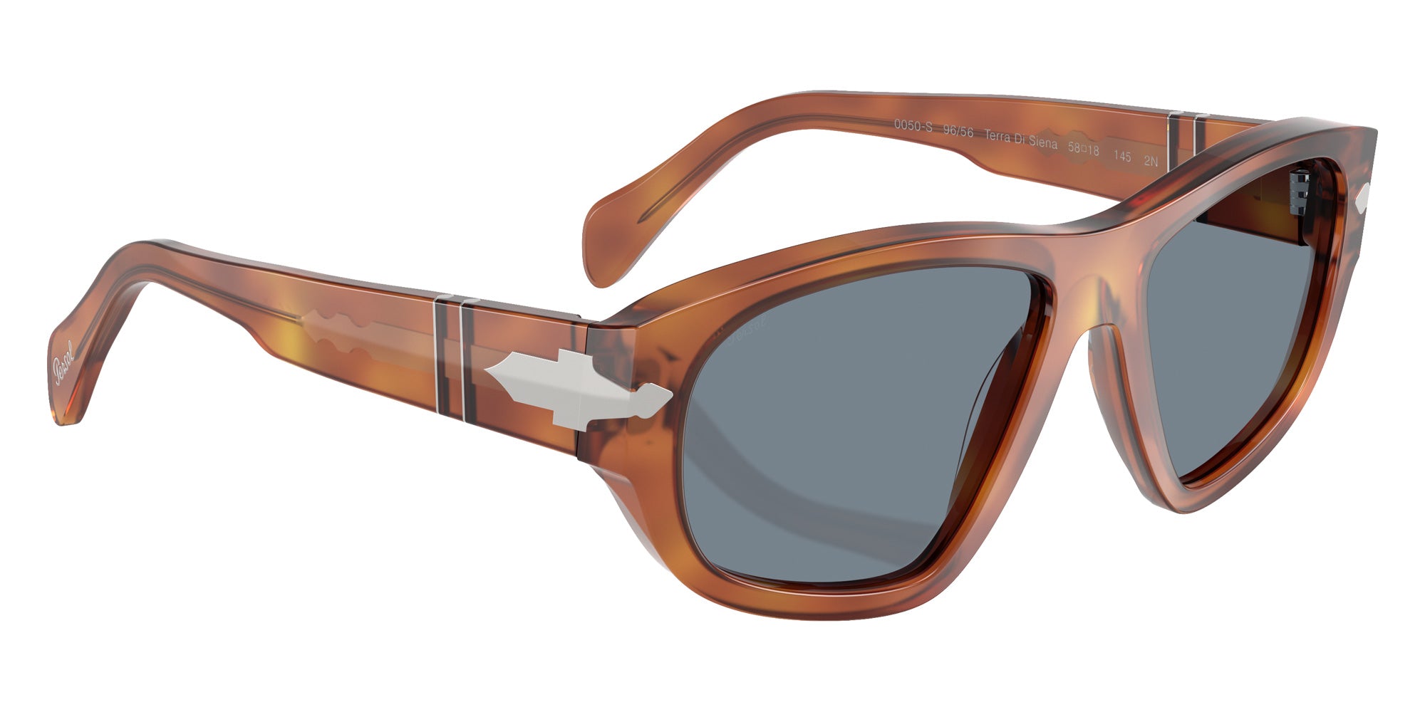 Persol® PO0050S Sunglasses PO0050S 96/56 58 - Terra Di Siena Light Blue
