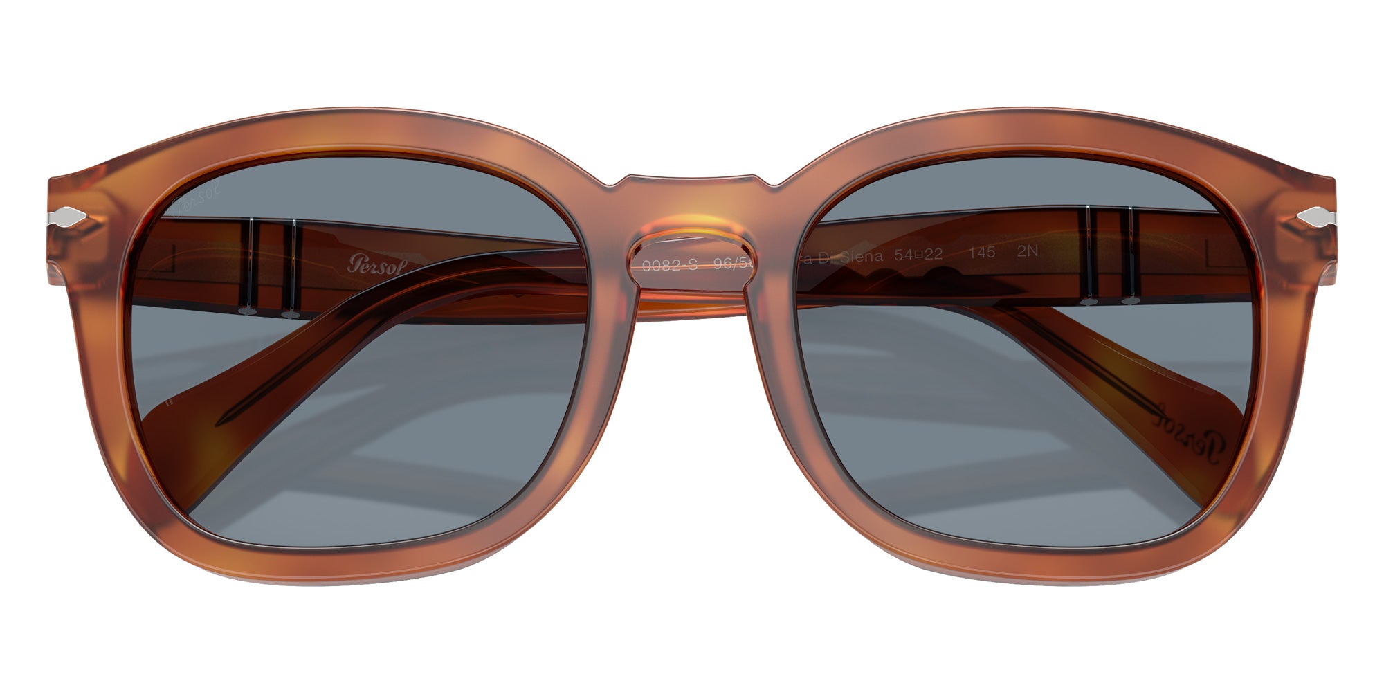 Persol® PO0082S Sunglasses PO0082S 96/56 54 - Terra Di Siena Light Blue