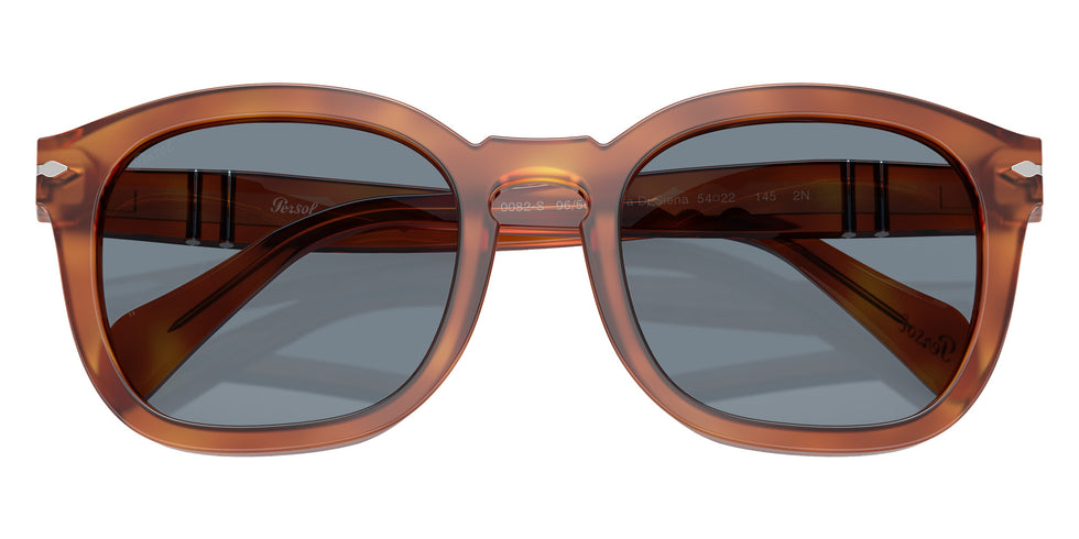 Persol® PO0082S Sunglasses PO0082S 96/56 54 - Terra Di Siena Light Blue