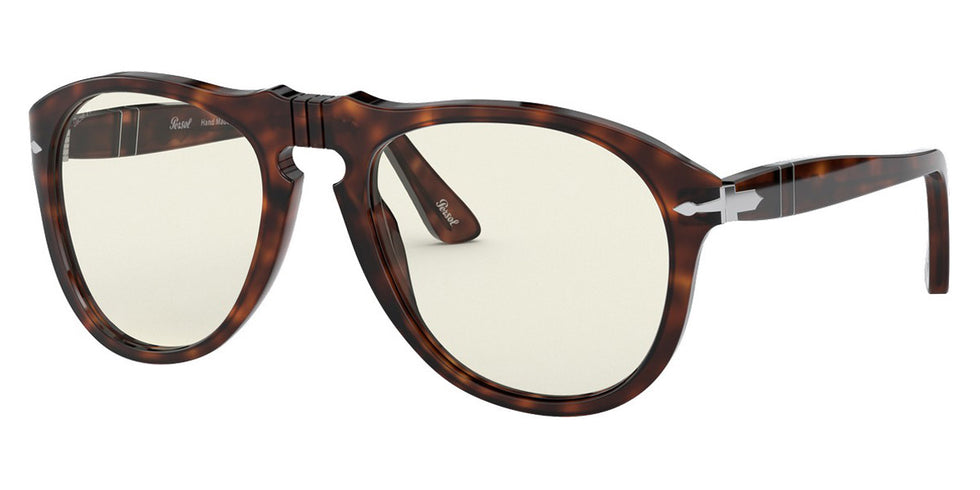 Persol® PO0649 PS PO0649 24/BL 54 - 24/BL Havana / Photochromic clear to grey with blue light filter Sunglasses