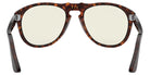 Persol® PO0649 PS PO0649 24/BL 54 - 24/BL Havana / Photochromic clear to grey with blue light filter Sunglasses