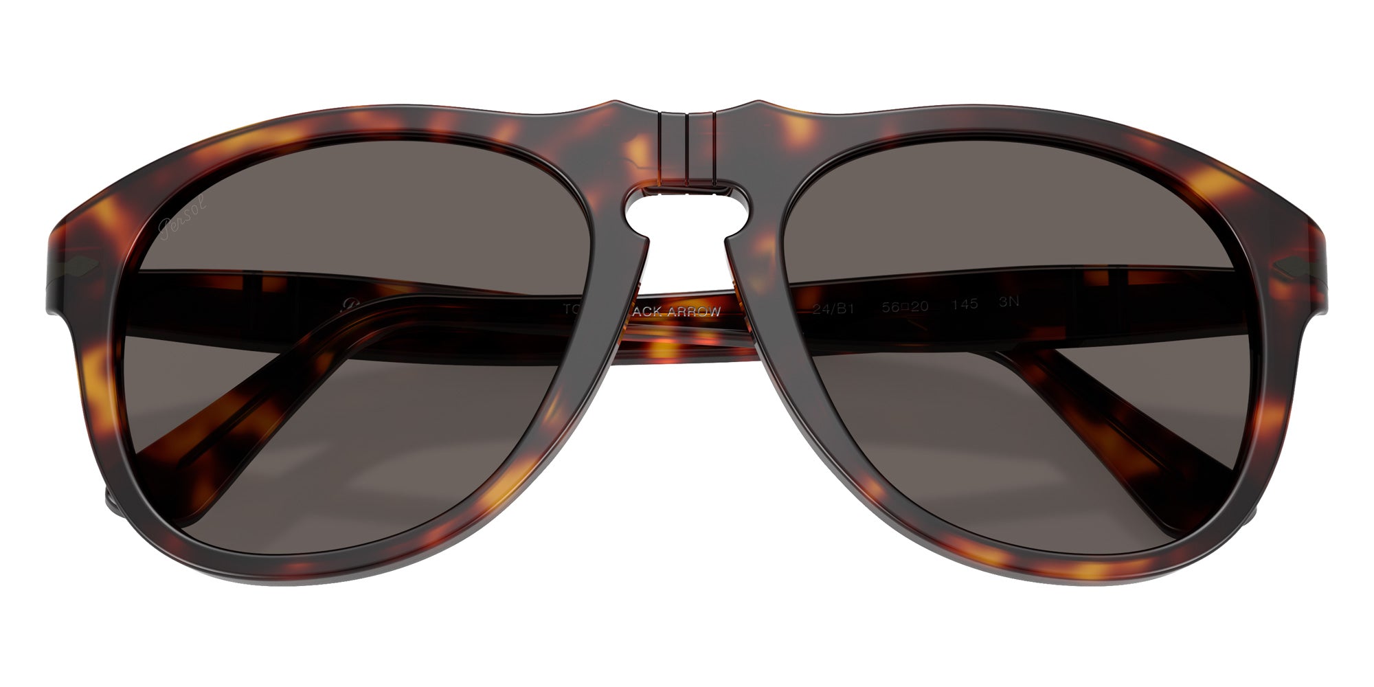 Persol® PO0649NE Sunglasses PO0649NE 24/B1 56 - Havana Dark Grey