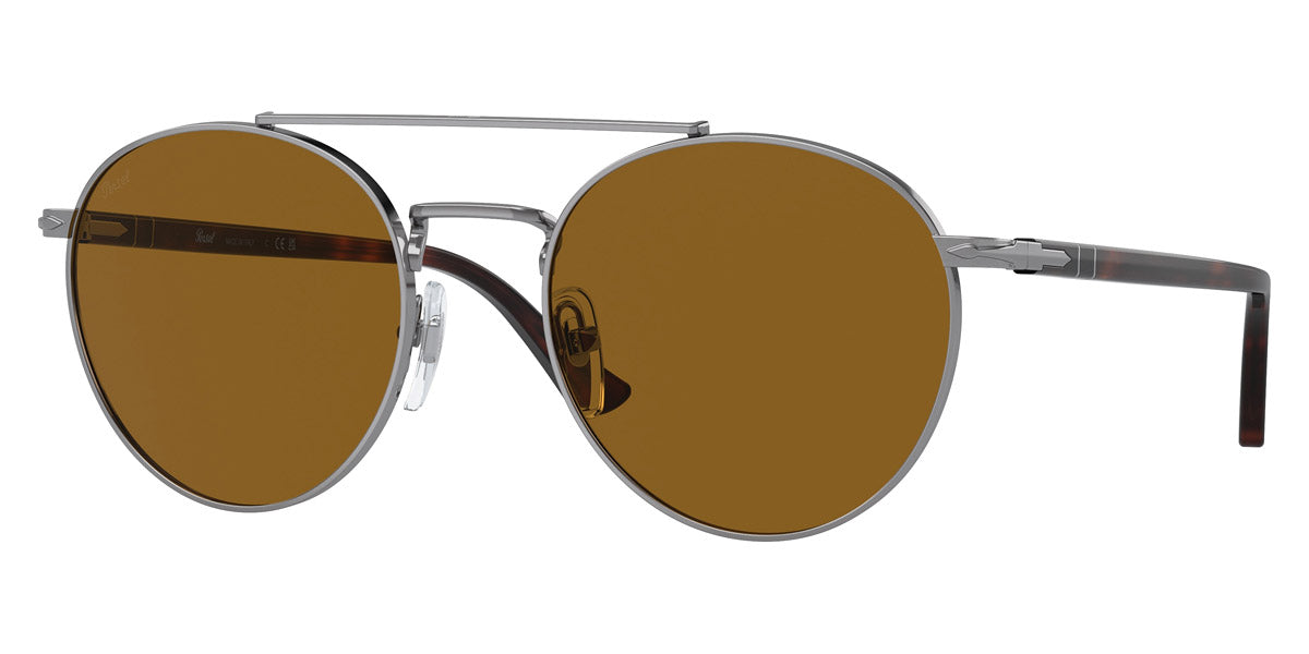 Persol® PO1011S PS PO1011S 513/33 52 - 513/33 Gunmetal / Brown Sunglasses