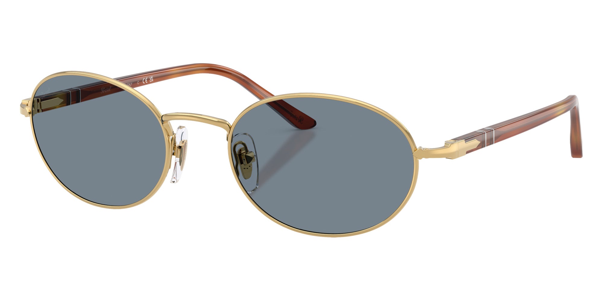 Persol® PO1018S Sunglasses PO1018S 113256 55 - Ida Gold Light Blue
