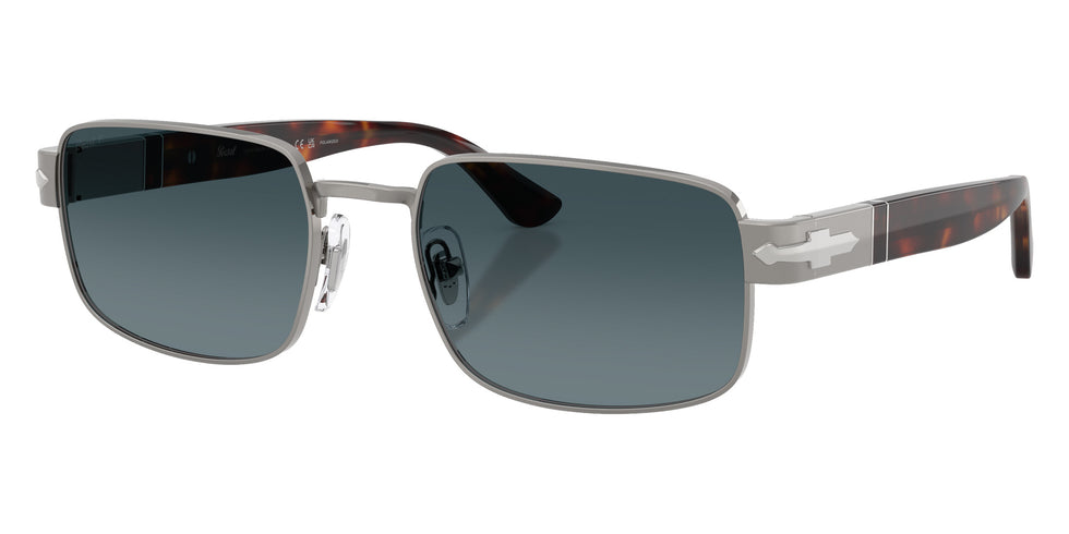 Persol® PO1022S Sunglasses PO1022S 513/S3 58 - Gunmetal Polar Gradient Blue