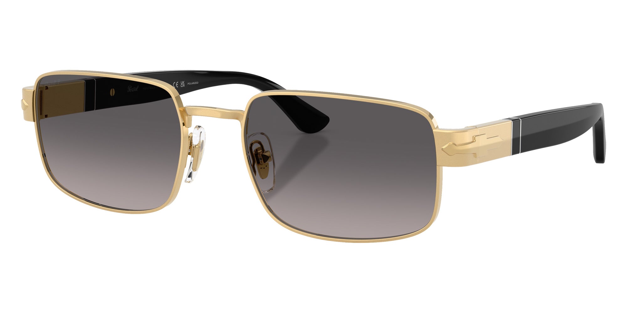 Persol® PO1022S Sunglasses PO1022S 515/M3 58 - Gold Polar Gradient Grey
