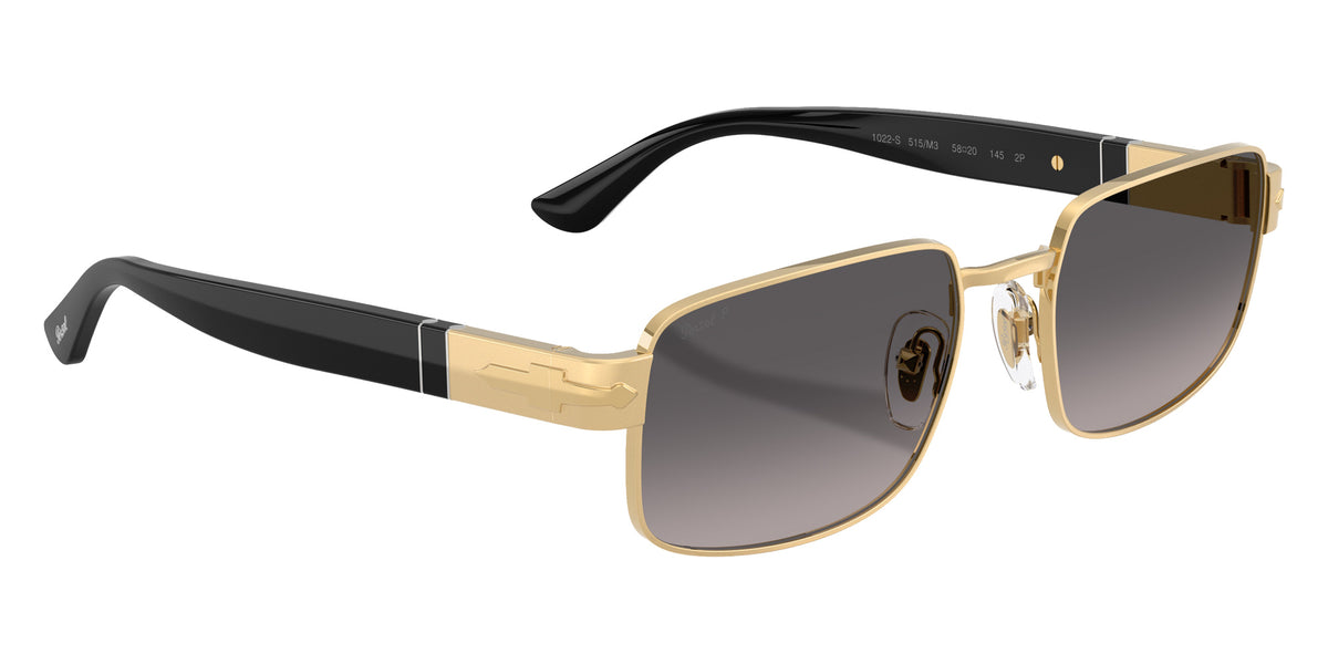 Persol® PO1022S Sunglasses PO1022S 515/M3 58 - Gold Polar Gradient Grey