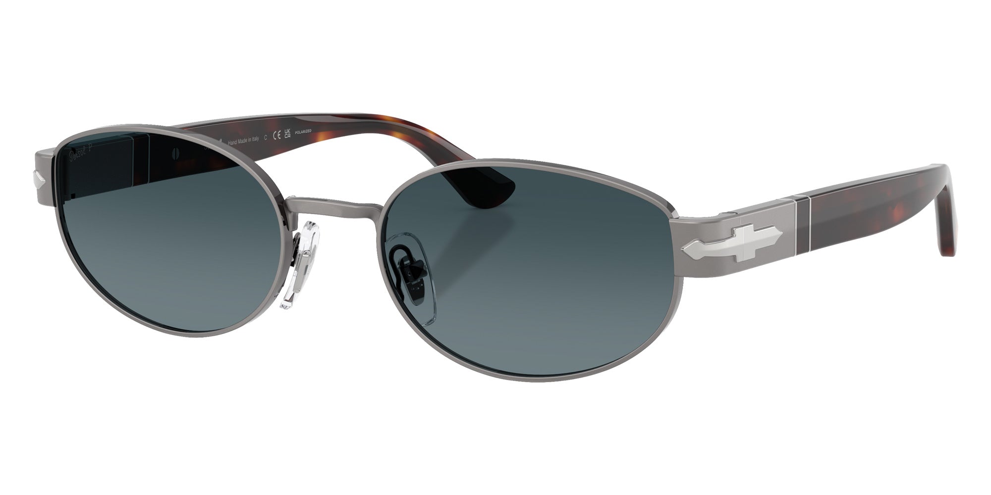 Persol® PO1024S Sunglasses PO1024S 513/S3 56 - Gunmetal Polar Gradient Blue