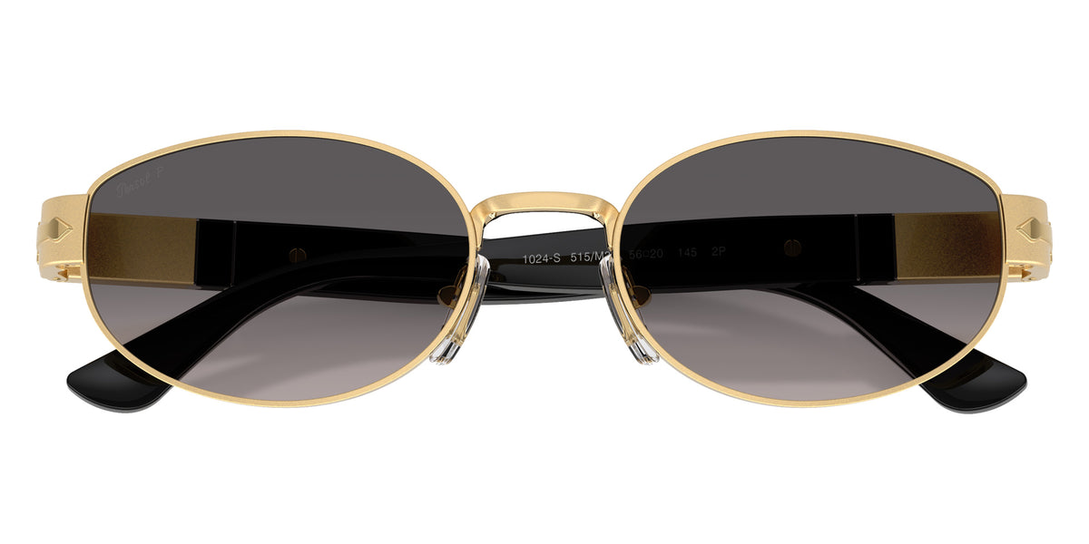 Persol® PO1024S Sunglasses PO1024S 515/M3 56 - Gold Polar Gradient Grey