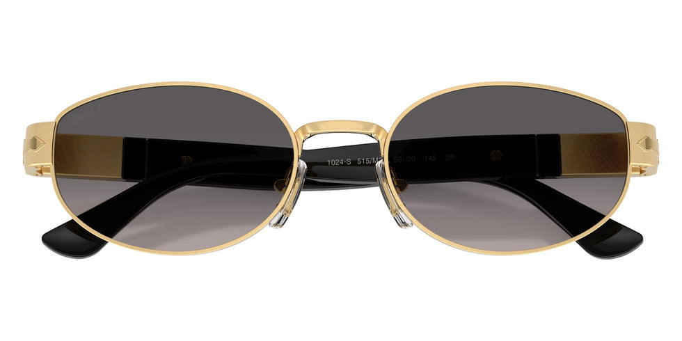 Persol® PO1024S Sunglasses PO1024S 515/M3 56 - Gold Polar Gradient Grey