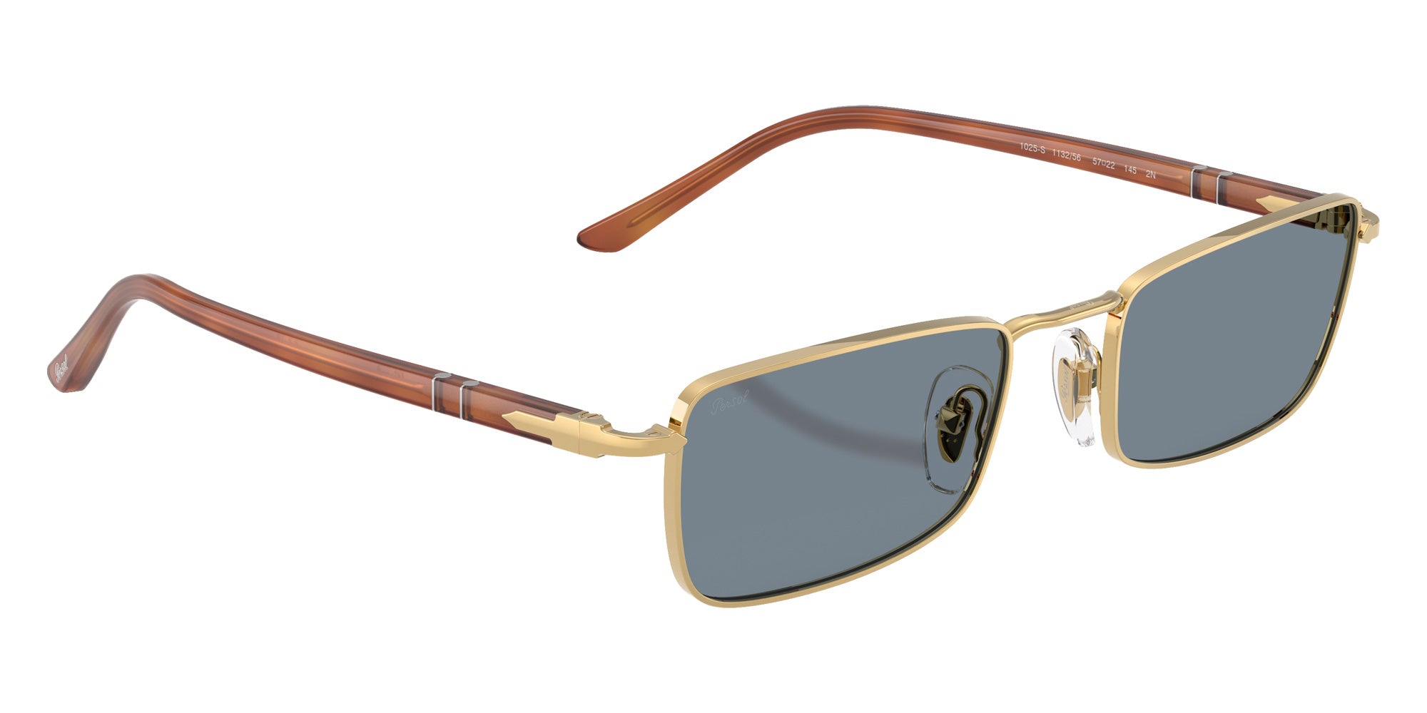 Persol® PO1025S Sunglasses PO1025S 113256 57 - Gold Blue
