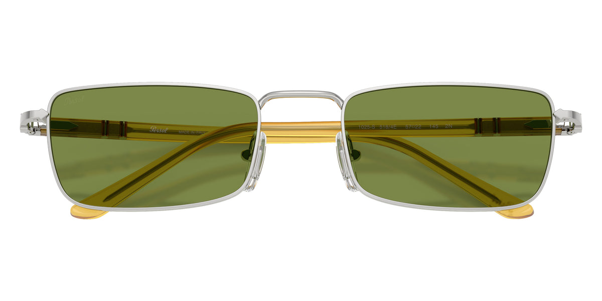 Persol® PO1025S Sunglasses PO1025S 518/4E 57 - Silver Green