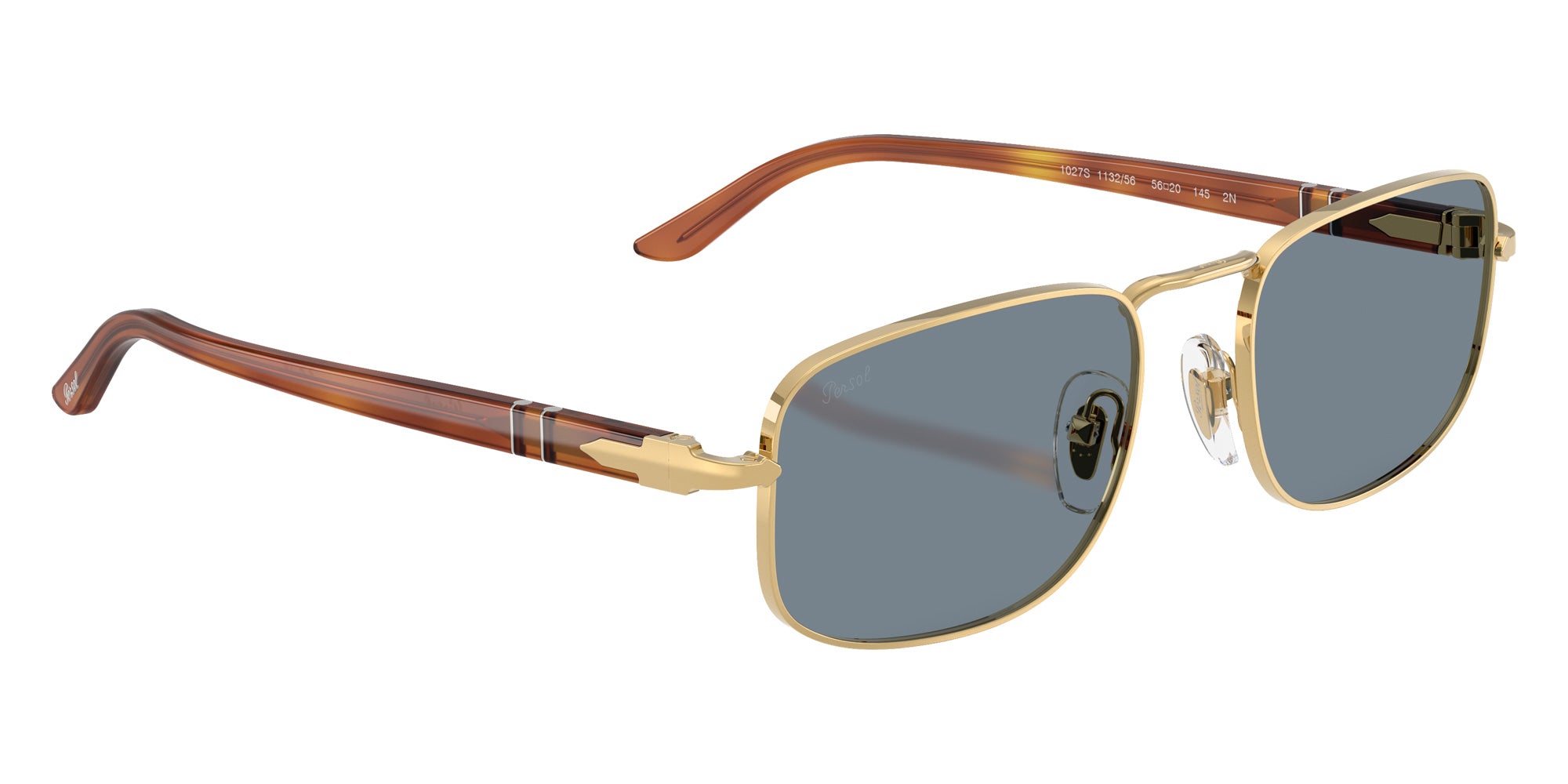 Persol® PO1027S Sunglasses PO1027S 113256 56 - Gold Light Blue