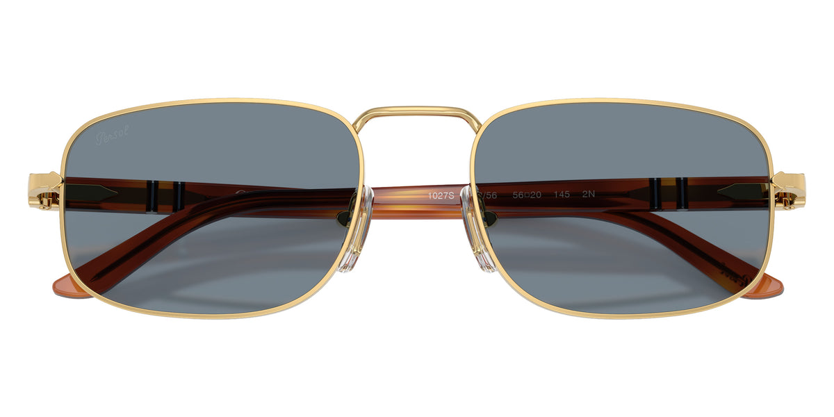 Persol® PO1027S Sunglasses PO1027S 113256 56 - Gold Light Blue