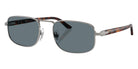 Persol® PO1027S Sunglasses PO1027S 513/3R 56 - Gunmetal Dark Blue Polar