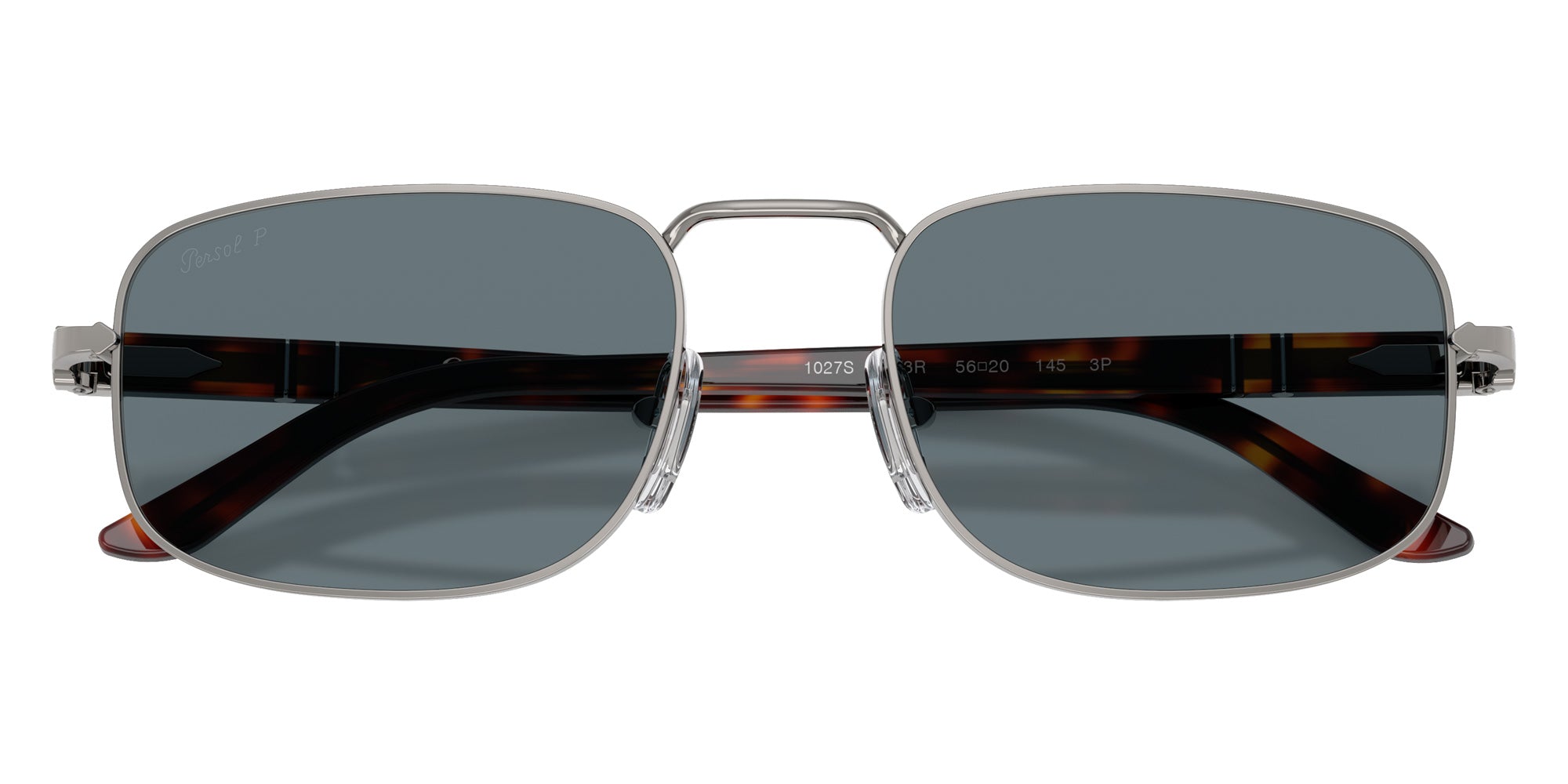 Persol® PO1027S Sunglasses PO1027S 513/3R 56 - Gunmetal Dark Blue Polar