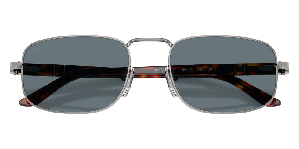 Persol® PO1027S Sunglasses PO1027S 513/3R 56 - Gunmetal Dark Blue Polar