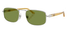 Persol® PO1027S Sunglasses PO1027S 518/4E 56 - Silver Green