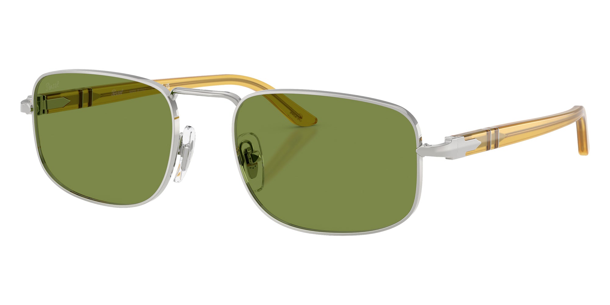 Persol® PO1027S Sunglasses PO1027S 518/4E 56 - Silver Green