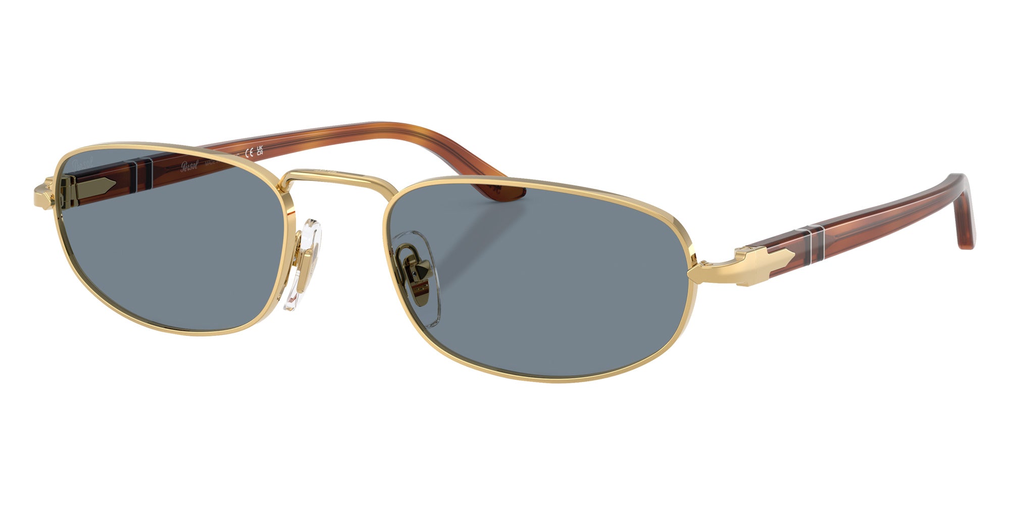 Persol® PO1028S Sunglasses PO1028S 113256 56 - Gold Light Blue