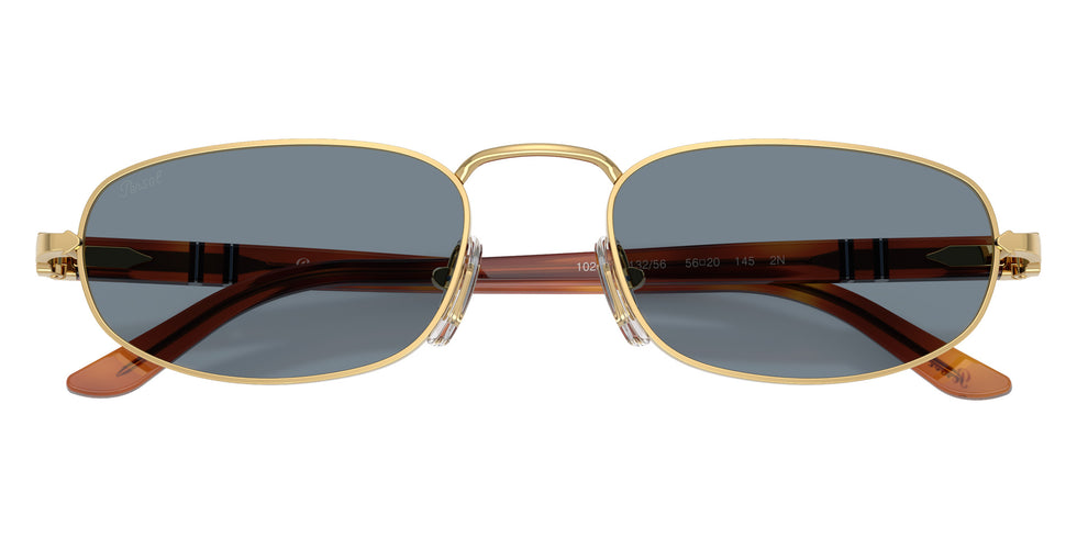 Persol® PO1028S Sunglasses PO1028S 113256 56 - Gold Light Blue