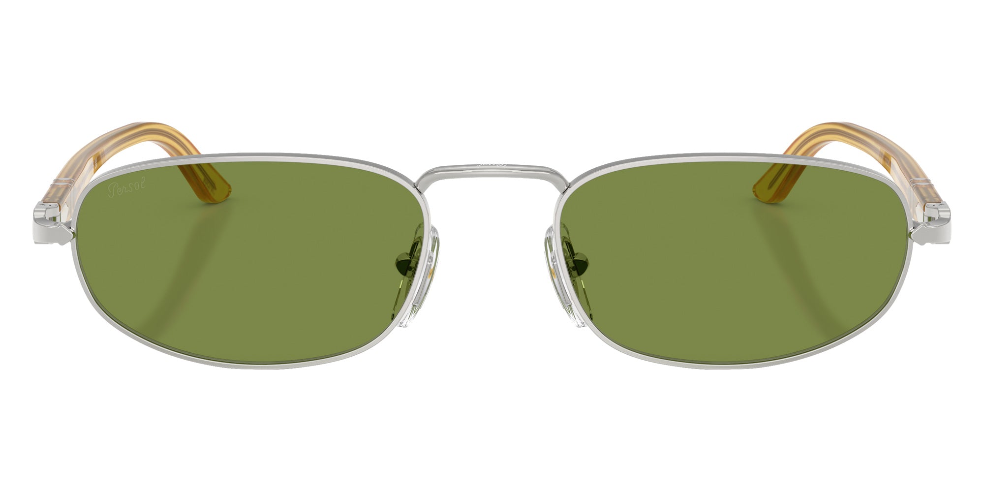 Persol® PO1028S Sunglasses PO1028S 518/4E 56 - Silver Green