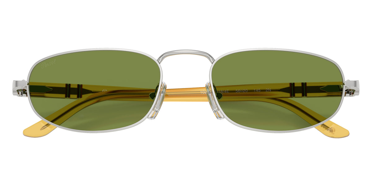 Persol® PO1028S Sunglasses PO1028S 518/4E 56 - Silver Green