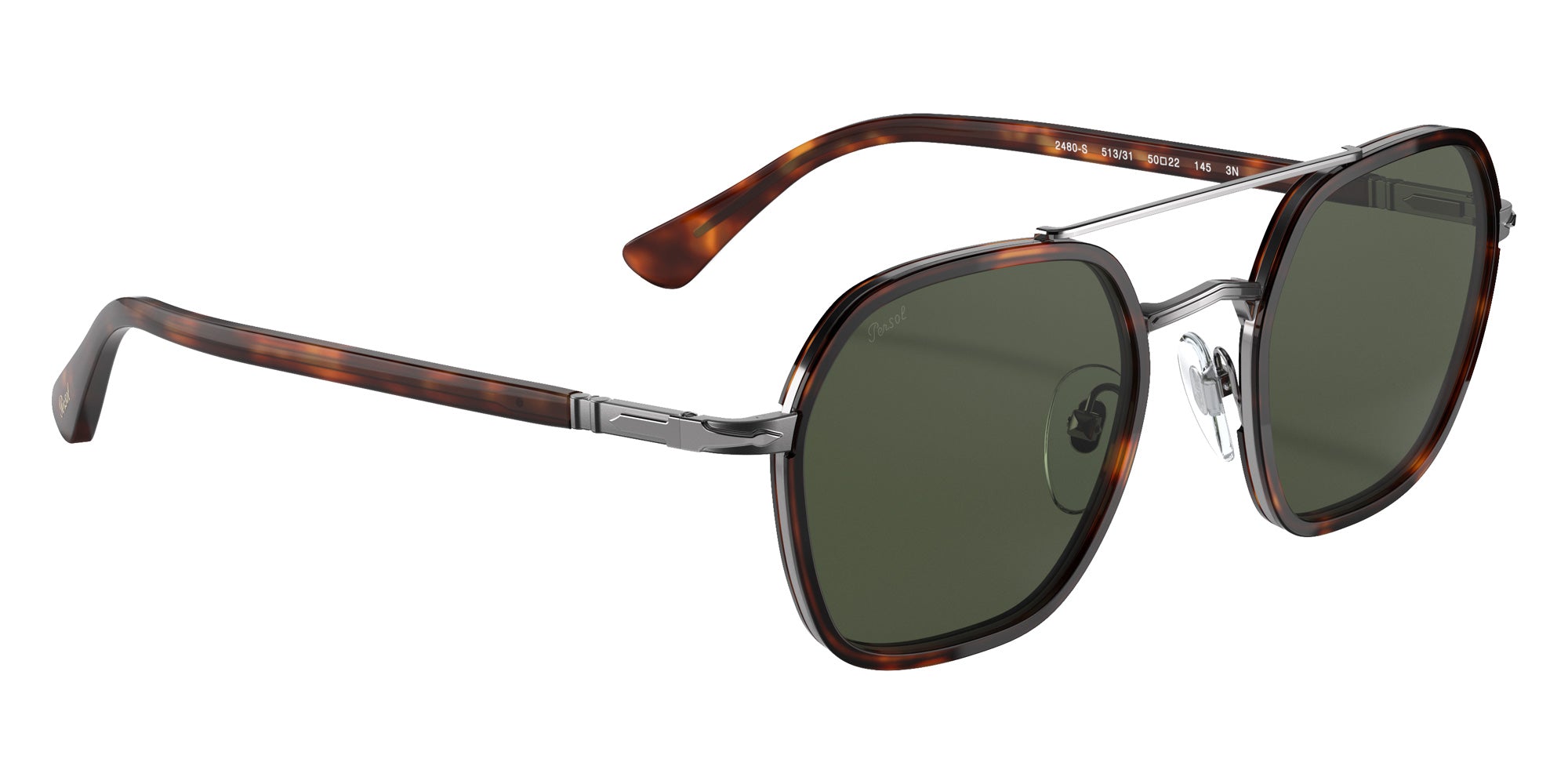 Persol® PO2480S Sunglasses PO2480S 513/31 50 - Havana Green