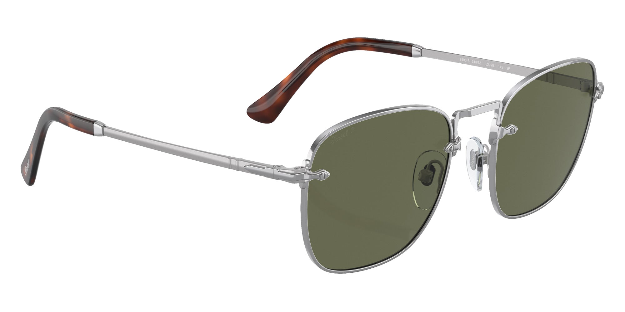 Persol® PO2490S Sunglasses PO2490S 513/58 54 - Gunmetal Green Polar