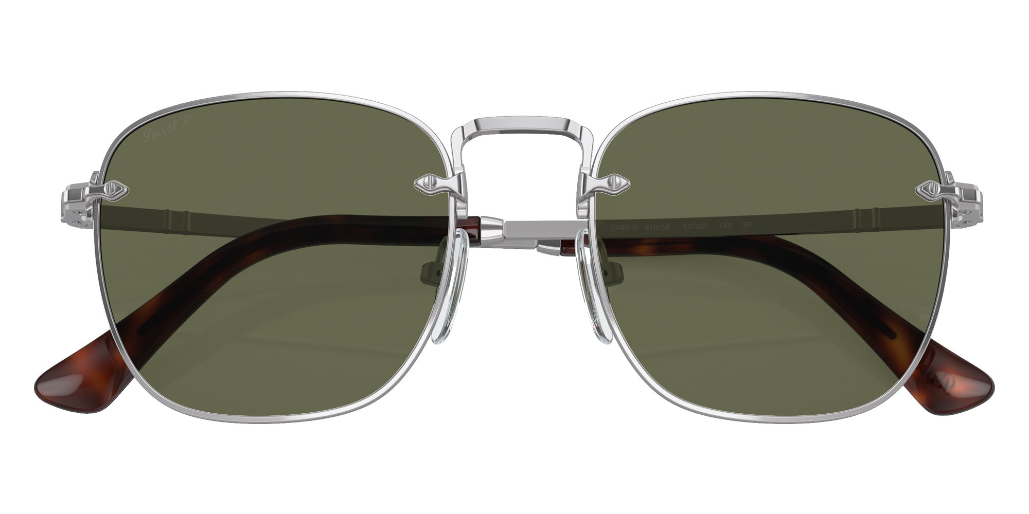Persol® PO2490S Sunglasses PO2490S 513/58 54 - Gunmetal Green Polar