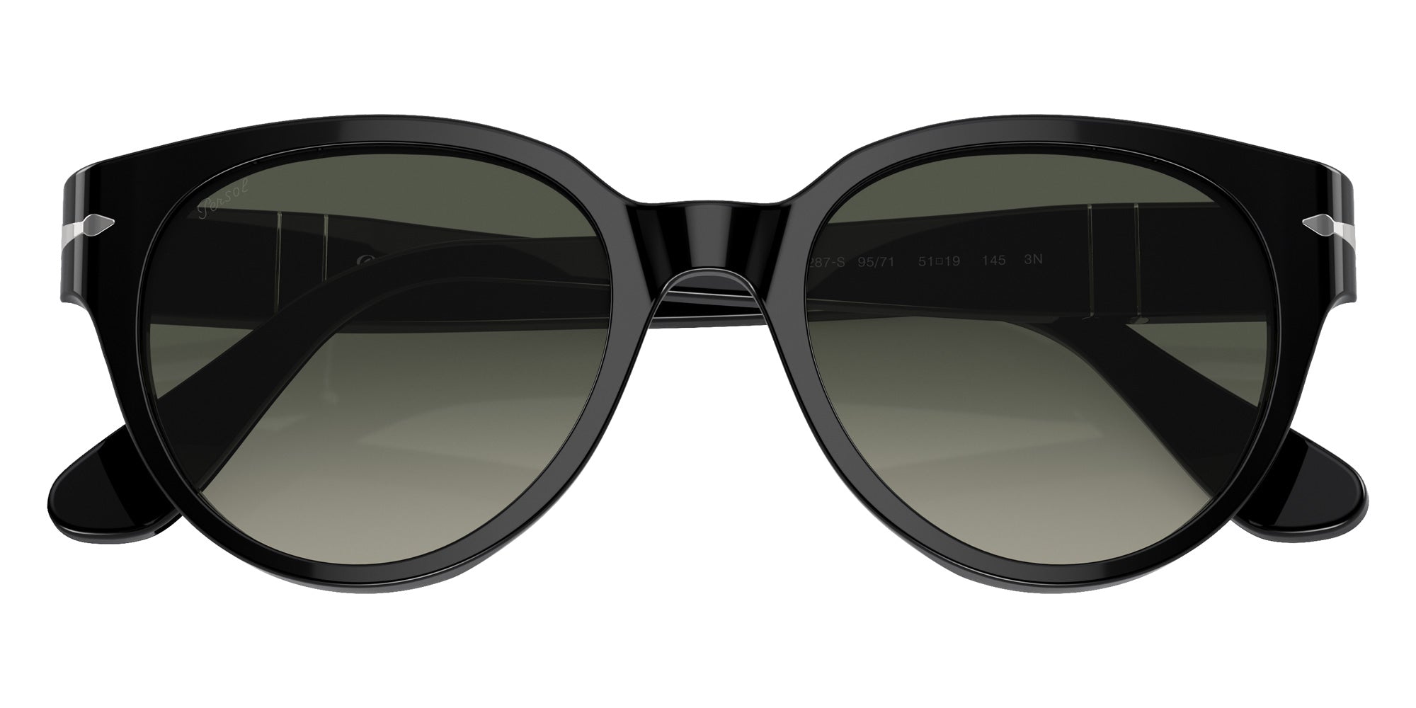 Persol® PO3287S Sunglasses PO3287S 95/71 51 - Black Gradiente Grey