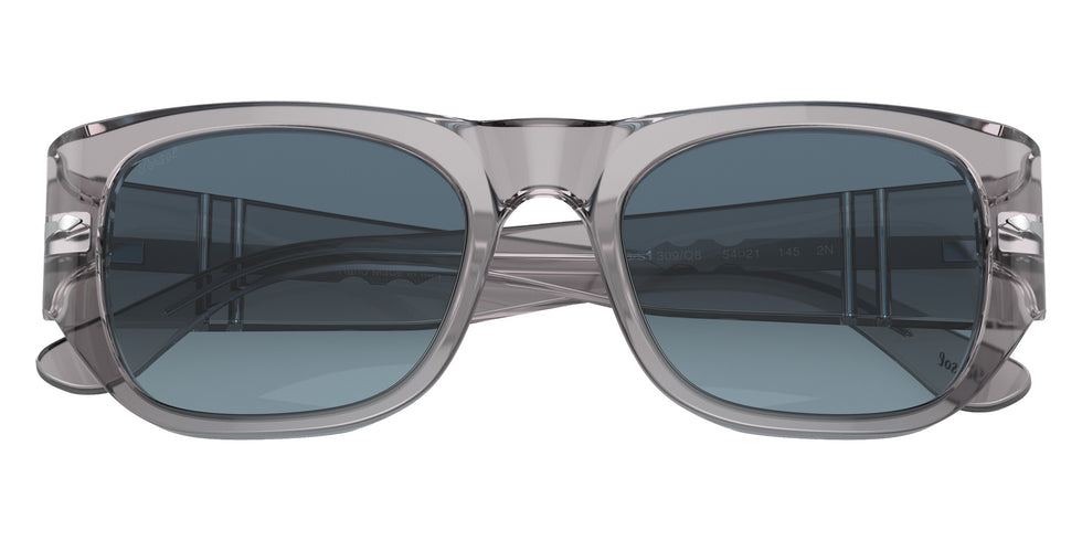 Persol® PO3308S Sunglasses PO3308S 309/Q8 51 - Transparent Grey Azure Gradien