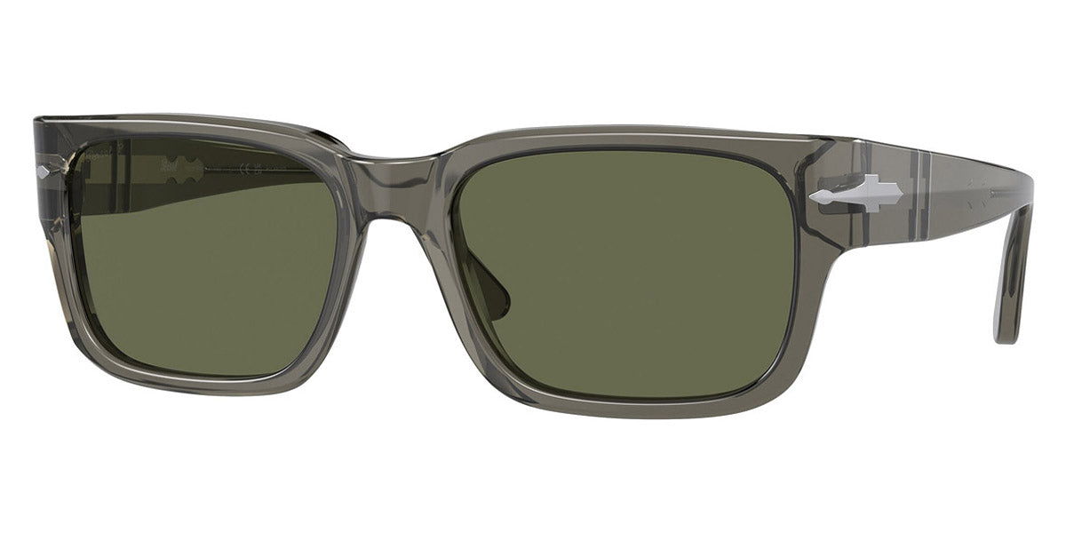 Persol® PO3315S PS PO3315S 110358 58 - 110358 Transparent Taupe Gray / Polarized green Sunglasses