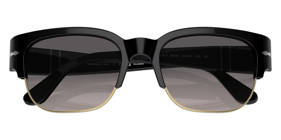 Persol® PO3319S Sunglasses PO3319S 95/M3 55 - Tom Black Grey Gradient Dar Gr