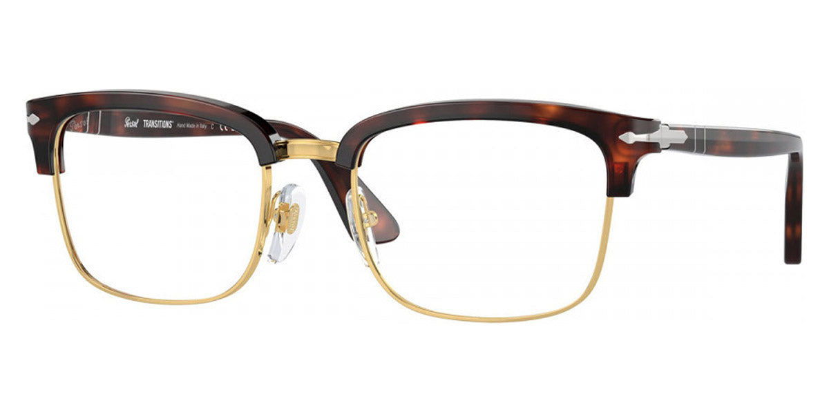 Persol® PO3327S PS PO3327S 24/GJ 54 - 24/GJ Havana / Transitions 8 green Sunglasses